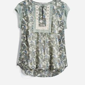 Daniel Rainn crochet detail blouse